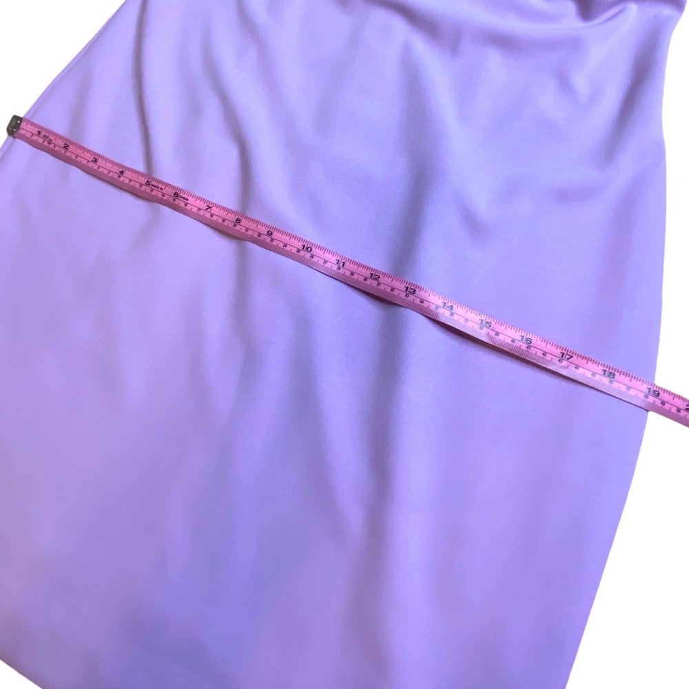 Belle Badgley Mischka Nova Lilac Flutter Cocktail Dress Women’s Size 6 - Picture 7 of 15